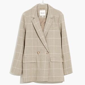 Madewell Dorset Blazer in Windowpane - Size M